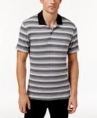 Alfani Men's Stretch Striped Polo, Only At Macy's