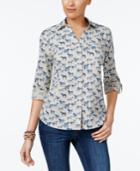 Style & Co Cotton Printed Shirt, Created For Macy's