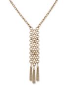 Thalia Sodi Gold-tone Chain Link And Tassel Lariat Necklace, Only At Macy's