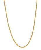 Wheat Link 18 Chain Necklace (1.3mm) In 18k Gold