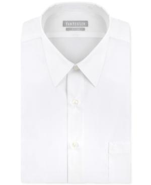 Van Heusen Men's Fitted Poplin Dress Shirt