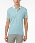 Calvin Klein Men's Dot-pattern Liquid Cotton Polo