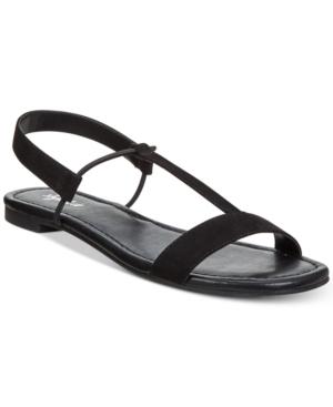 Style & Co Kristee T-strap Flat Sandals, Created For Macy's Women's Shoes