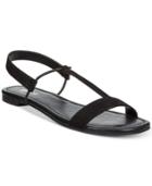Style & Co Kristee T-strap Flat Sandals, Created For Macy's Women's Shoes