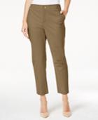Charter Club Embellished Slim-fit Ankle Pants, Only At Macy's