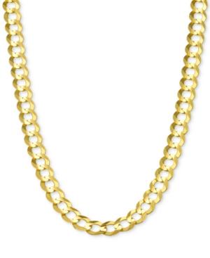 30 Open Curb Link Chain Necklace In Solid 14k Gold
