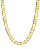 30 Open Curb Link Chain Necklace In Solid 14k Gold