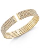 Inc International Concepts Gold-tone Crystal Flex Bracelet, Only At Macy's