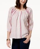 Charter Club Cotton Off-the-shoulder Top, Created For Macy's