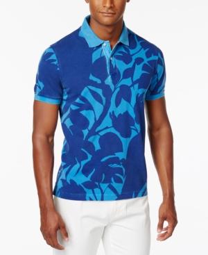 Tommy Hilfiger Men's Custom-fit Shadow-print Polo