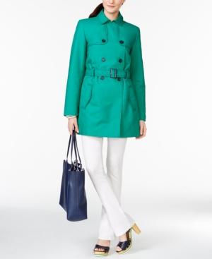 Tommy Hilfiger Dana Stitched Belted Trench Coat