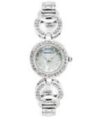 Charter Club Women's Silver-tone Pave Link Bracelet Watch 23mm, Only At Macy's