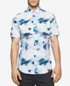 Calvin Klein Men's Short-sleeve Micro Square Shirt