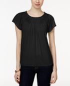 Style & Co. Pleated-neck Top