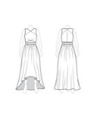 Fame And Partners 2-pc. Dress With Slightly Cropped Top
