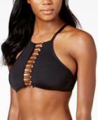 Kenneth Cole High-neck Cutout Bikini Top Women's Swimsuit