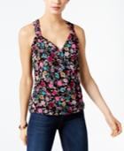 Inc International Concepts Floral-print Surplice Top, Created For Macy's