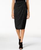 Bar Iii Draped Faux-wrap Skirt, Only At Macy's