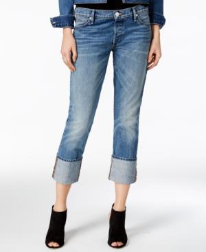 True Religion Liv Dj Blues Wash Relaxed Cuffed Jeans