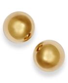 Signature Gold Ball Stud Earrings (6mm) In 14k Gold Over Resin