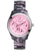 Fossil Women's Stella Black Tort Acetate Bracelet Watch 40mm Es4018