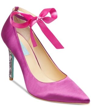 Blue By Betsey Johnson Bri Ankle-tie Evening Pumps Women's Shoes