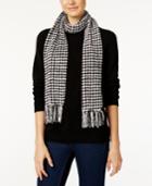 Charter Club Houndstooth Chenille Woven Scarf, Created For Macy's