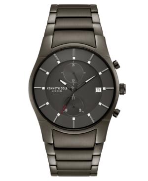 Kenneth Cole New York Men's Gunmetal Stainless Steel Bracelet Watch 41mm