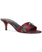 Nine West Lavender Embellished Mules Women's Shoes