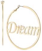 Thalia Sodi Gold-tone Dream Hoop Earrings, Created For Macy's