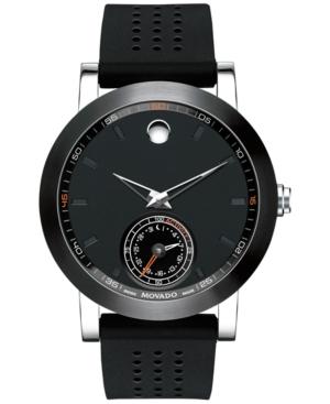 Movado Men's Swiss Museum Sport Motion Black Rubber Strap Smartwatch 44mm 0660003