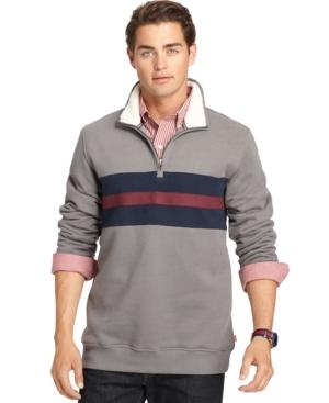 Izod Suede Fleece Quarter-zip Pullover