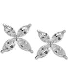 Giani Bernini Cubic Zirconia Marquise Flower Stud Earrings In Sterling Silver, Only At Macy's