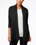 Karen Scott Luxsoft Cable-knit Pocket Cardigan, Only At Macy's