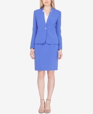 Tahari Asl Star-neck Skirt Suit