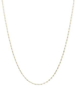 14k Gold Necklace, 18 Dot Dash Chain