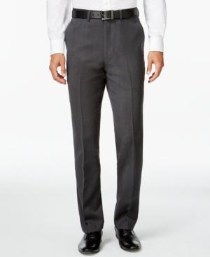 Ryan Seacrest Distinction Slim-fit Gray Birdseye Pants, Only At Macy's