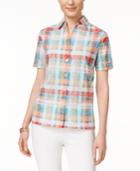 Alfred Dunner Plaid Short-sleeve Shirt