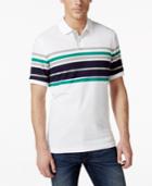 Club Room Performance Uv Protection Multi Striped Polo, Only At Macy's