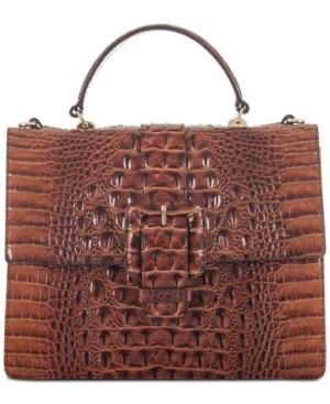 Brahmin Francine Melbourne Embossed Leather Satchel