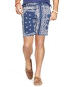 Polo Ralph Lauren Big And Tall Classic-fit Bandanna-print Shorts