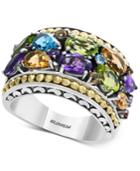 Final Call By Effy Multi-gemstone Ring (3 Ct. T.w.) In Sterling Silver & 18k Gold