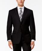 Calvin Klein Black Peak Lapel Slim-fit Jacket