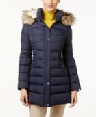 Inc International Concepts Faux-fur-trim Hooded Puffer Coat, Created For Macy's