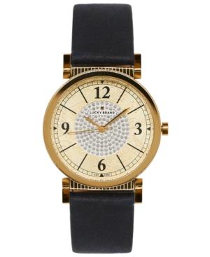 Lucky Brand Women's Carmel Navy Leather Strap Watch 34mm