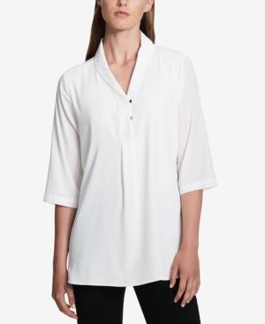 Calvin Klein Shawl-collar Blouse