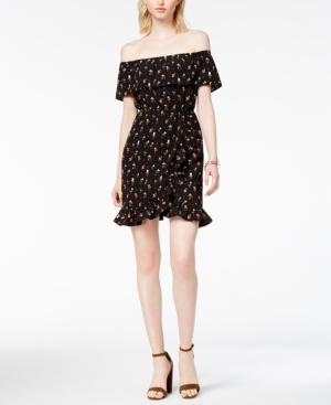 Maison Jules Printed Off-the-shoulder Dress, Created For Macy's