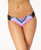 California Waves Juniors Under The Sun Printed Strappy Bikini Bottoms Women's Swimsuit