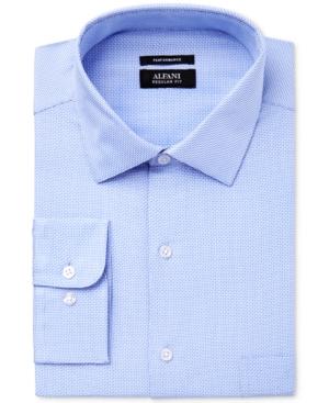 Alfani Men's Classic Fit Performance Twill Textured Dress Shirt, Only At Macy's