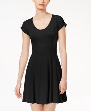 Love Fire Juniors' Ruffled Fit & Flare Dress